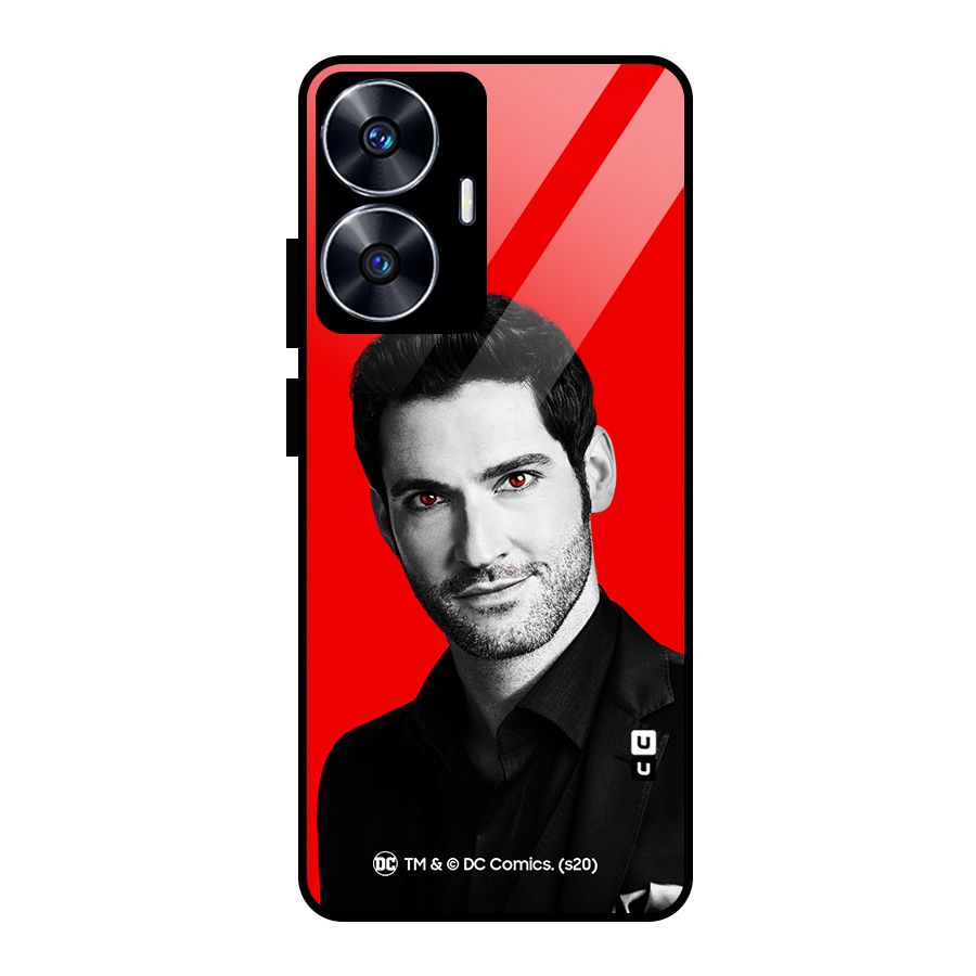 Lucifer Devil Smile Glass Back Case for Realme Narzo N55