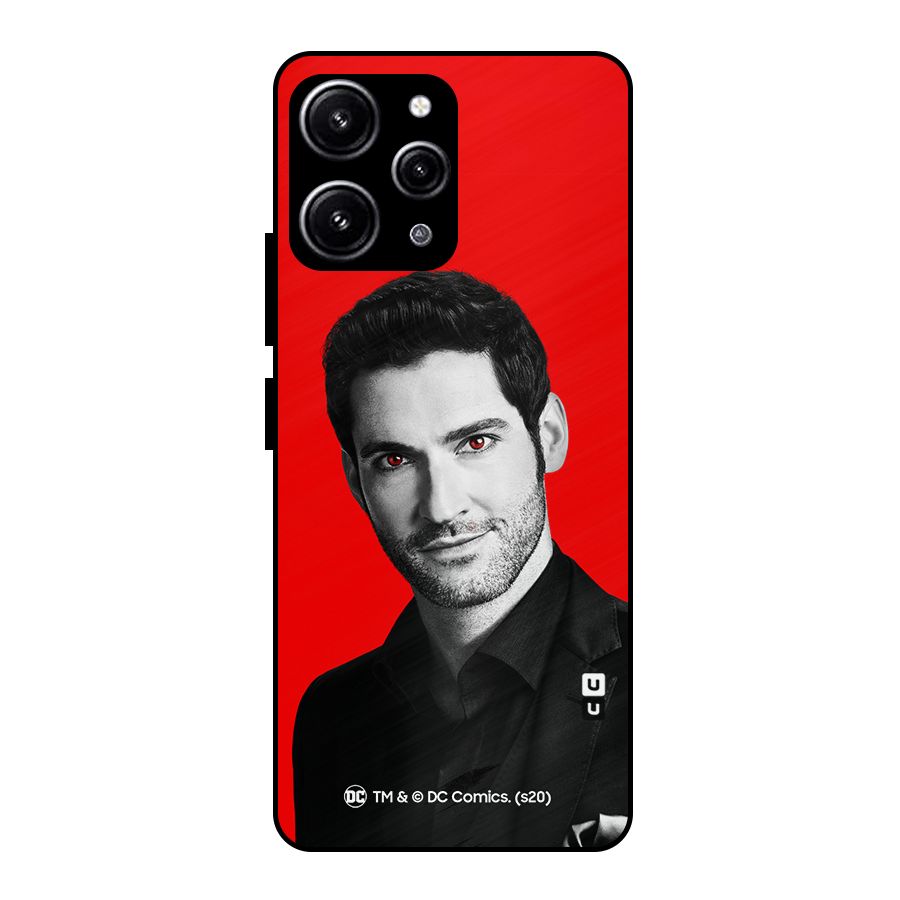 Lucifer Devil Smile Glass Back Case for Redmi 12 4G