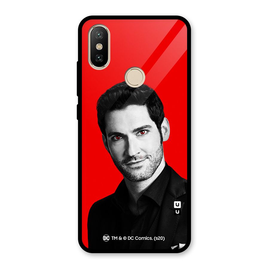 Lucifer Devil Smile Glass Back Case for Redmi A2