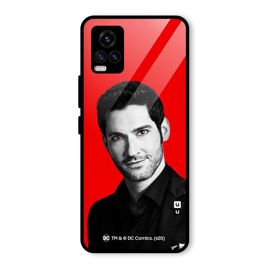 Lucifer Devil Smile Glass Back Case for Vivo V20 2021
