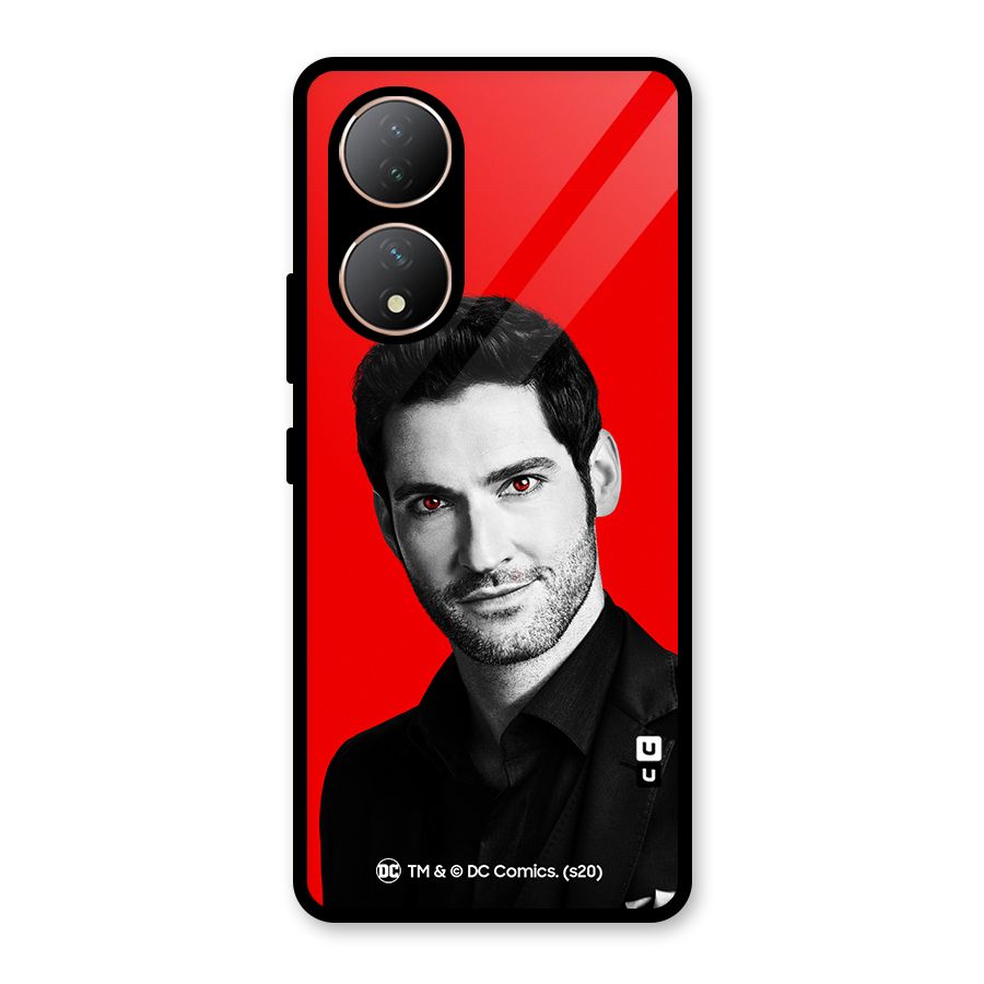 Lucifer Devil Smile Glass Back Case for Vivo Y100A