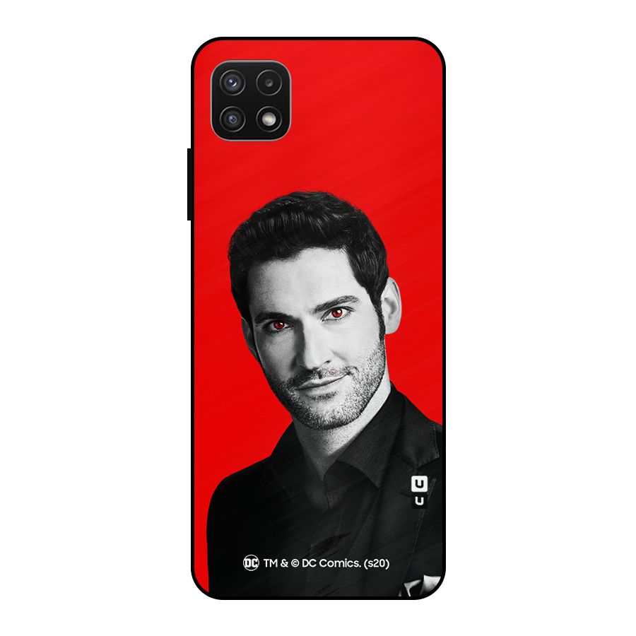 Lucifer Devil Smile Metal Back Case for Galaxy A22 5G