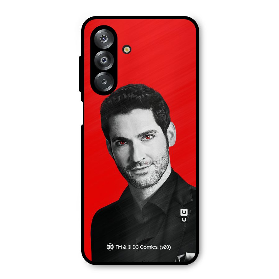 Lucifer Devil Smile Metal Back Case for Galaxy A26
