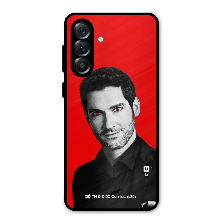 Lucifer Devil Smile Metal Back Case for Galaxy A36