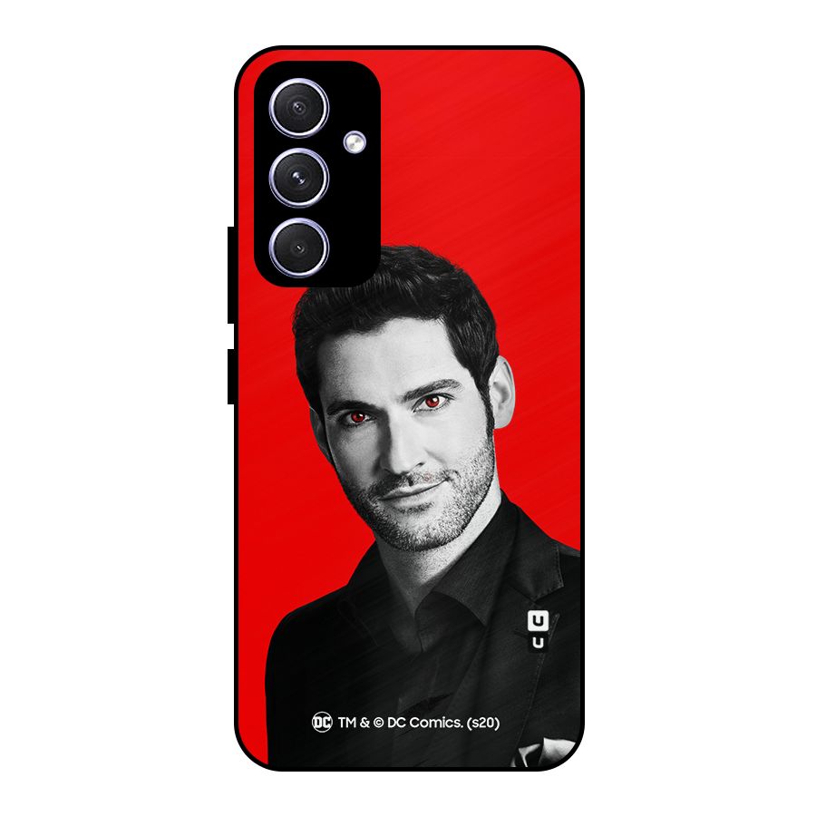 Lucifer Devil Smile Metal Back Case for Galaxy A54