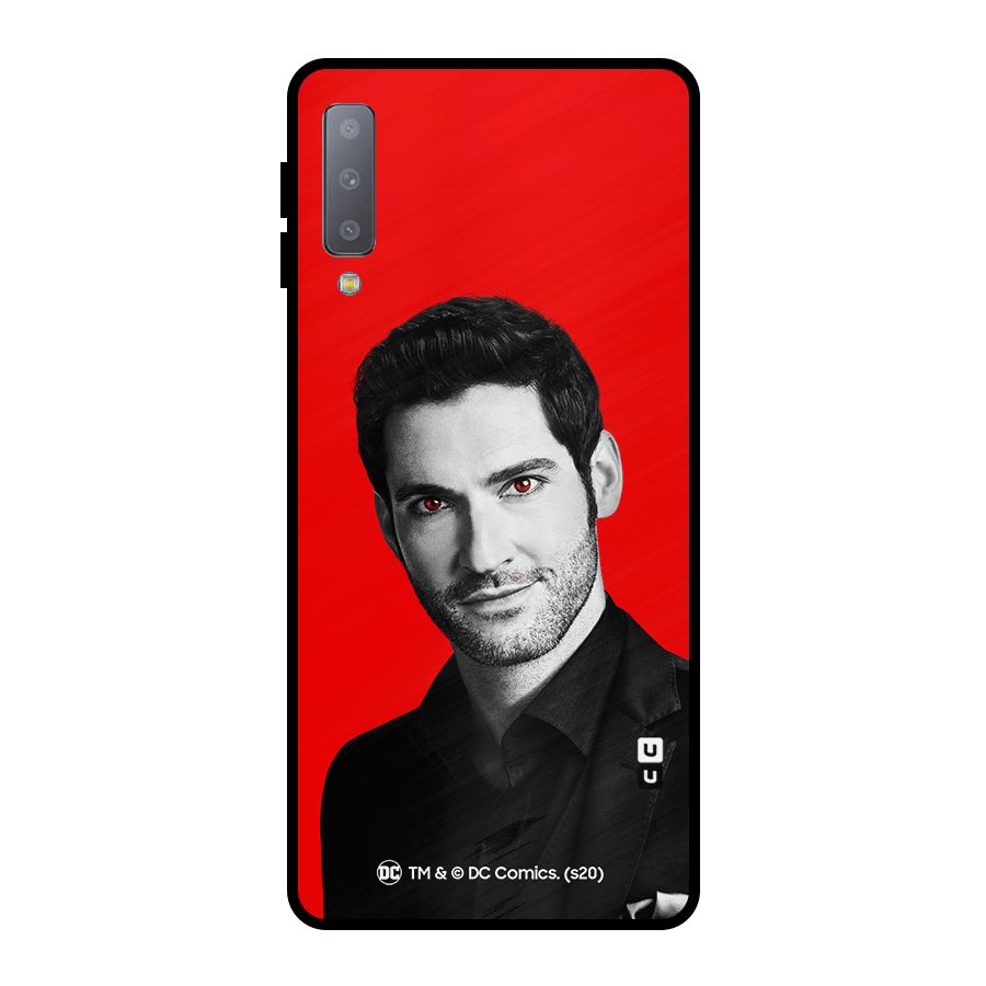 Lucifer Devil Smile Metal Back Case for Galaxy A7 (2018)