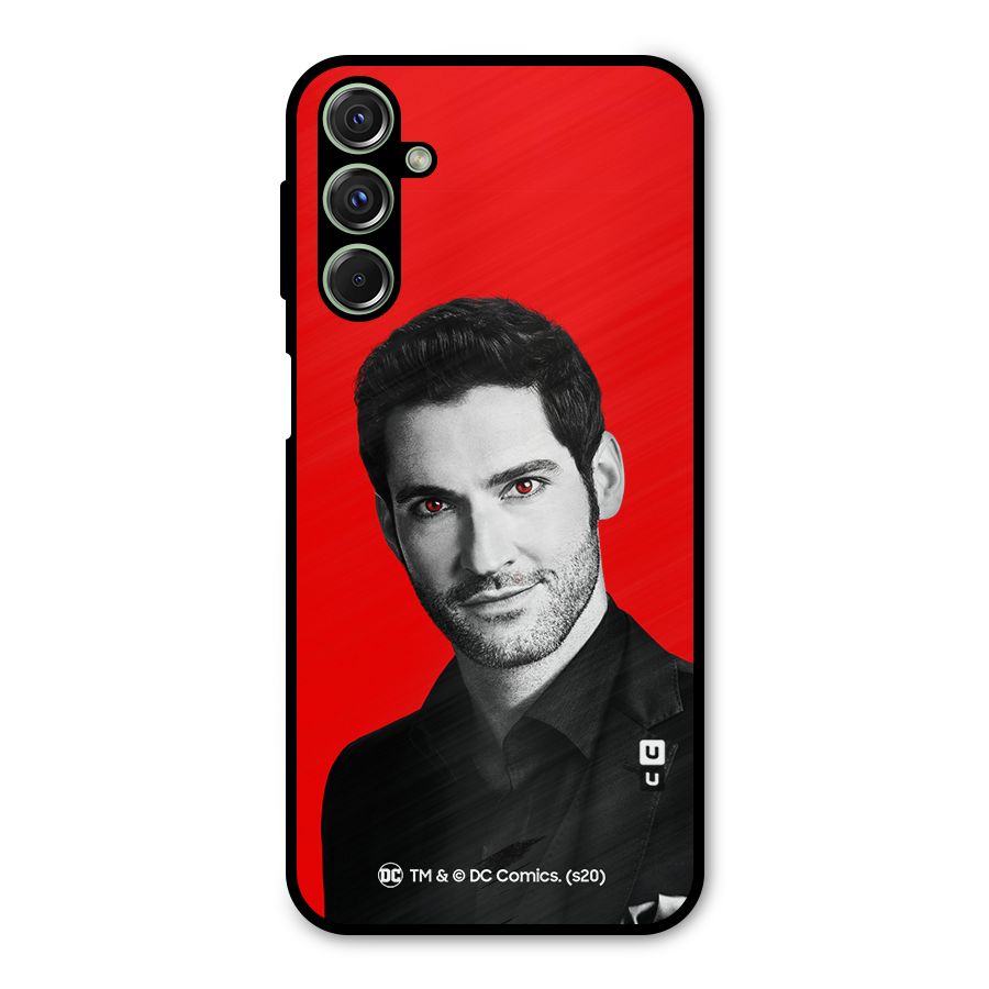 Lucifer Devil Smile Metal Back Case for Galaxy F34