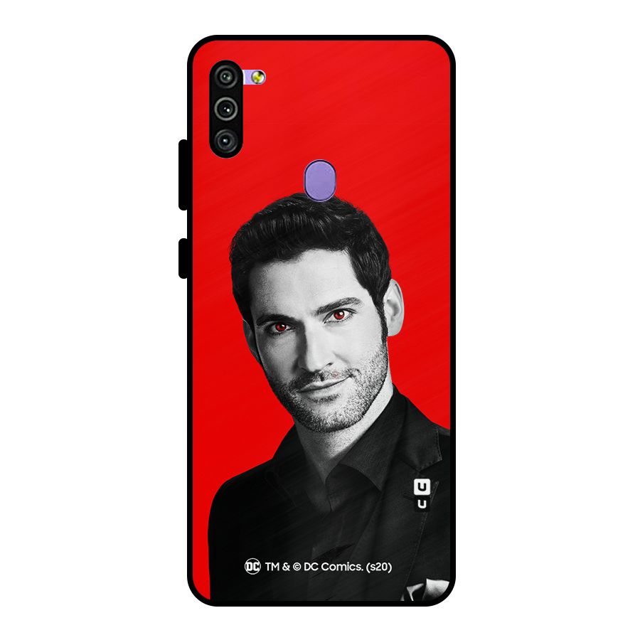 Lucifer Devil Smile Metal Back Case for Galaxy M11
