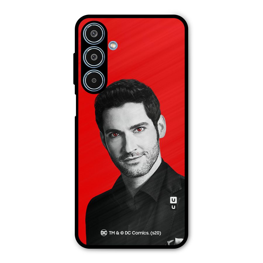 Lucifer Devil Smile Metal Back Case for Galaxy M35