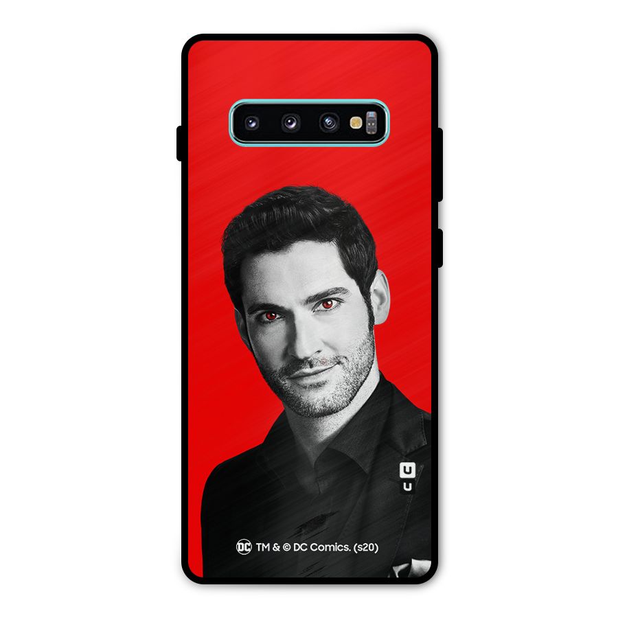 Lucifer Devil Smile Metal Back Case for Galaxy S10 Plus