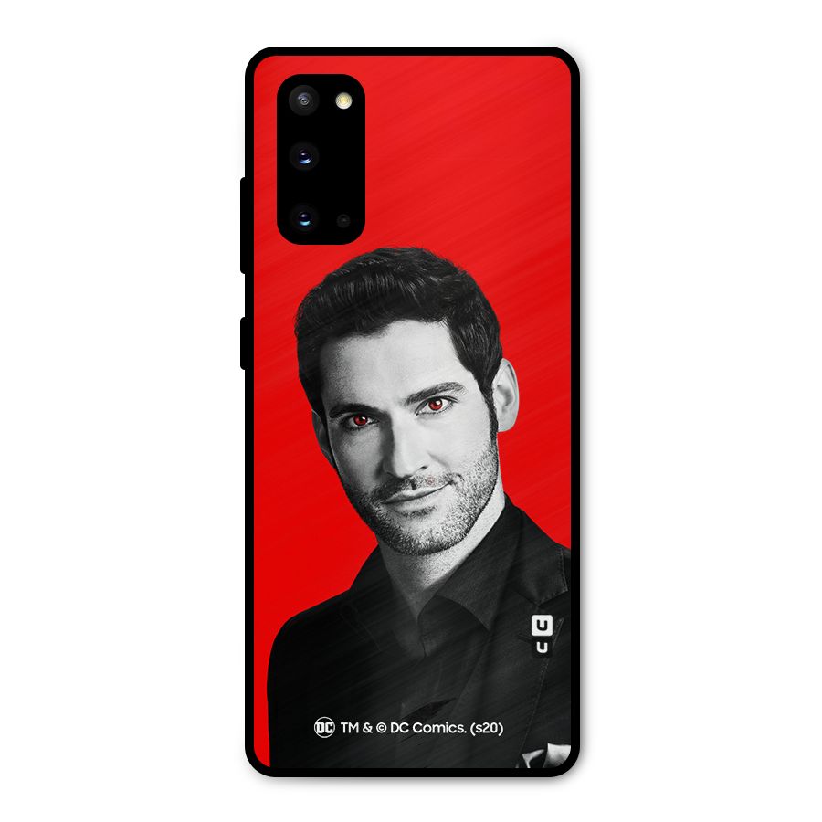 Lucifer Devil Smile Metal Back Case for Galaxy S20