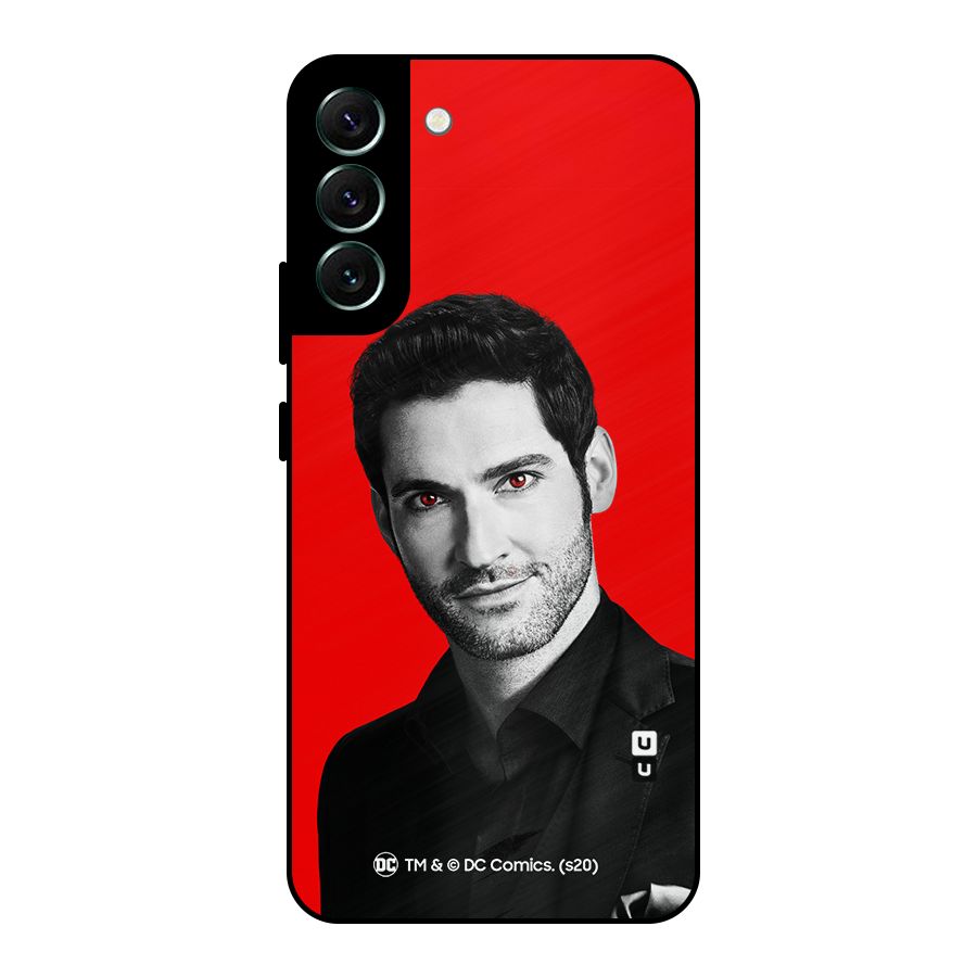 Lucifer Devil Smile Metal Back Case for Galaxy S22 Plus 5G