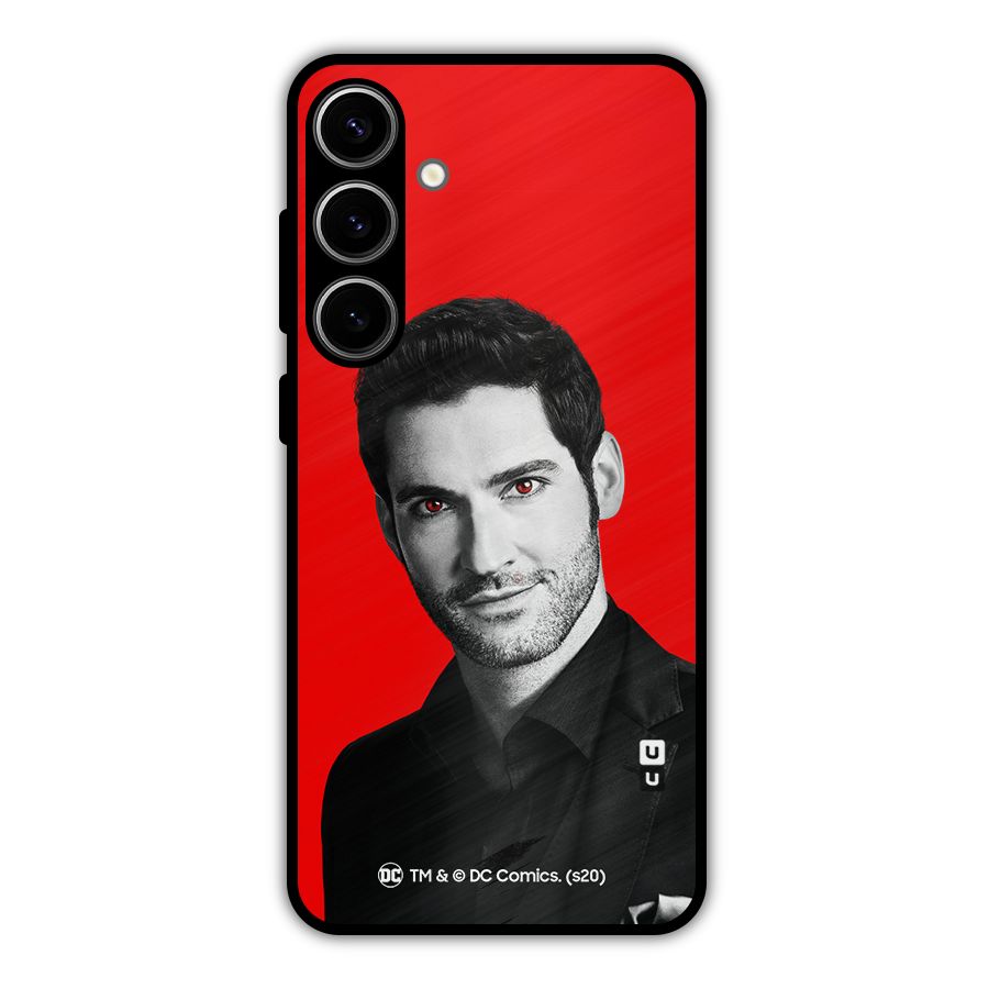Lucifer Devil Smile Metal Back Case for Galaxy S24 Plus