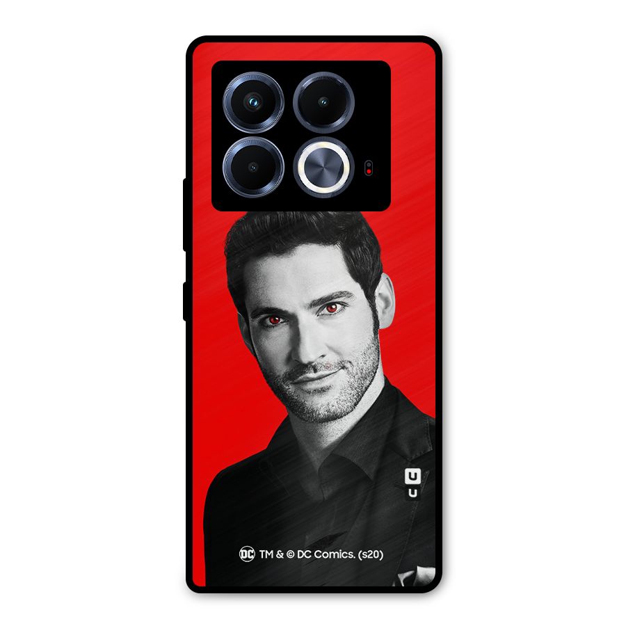 Lucifer Devil Smile Metal Back Case for Infinix Note 40 5G