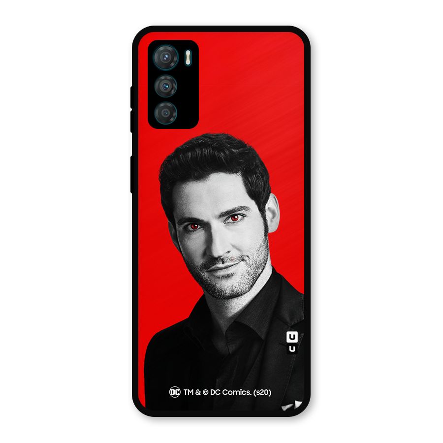 Lucifer Devil Smile Metal Back Case for Moto G42