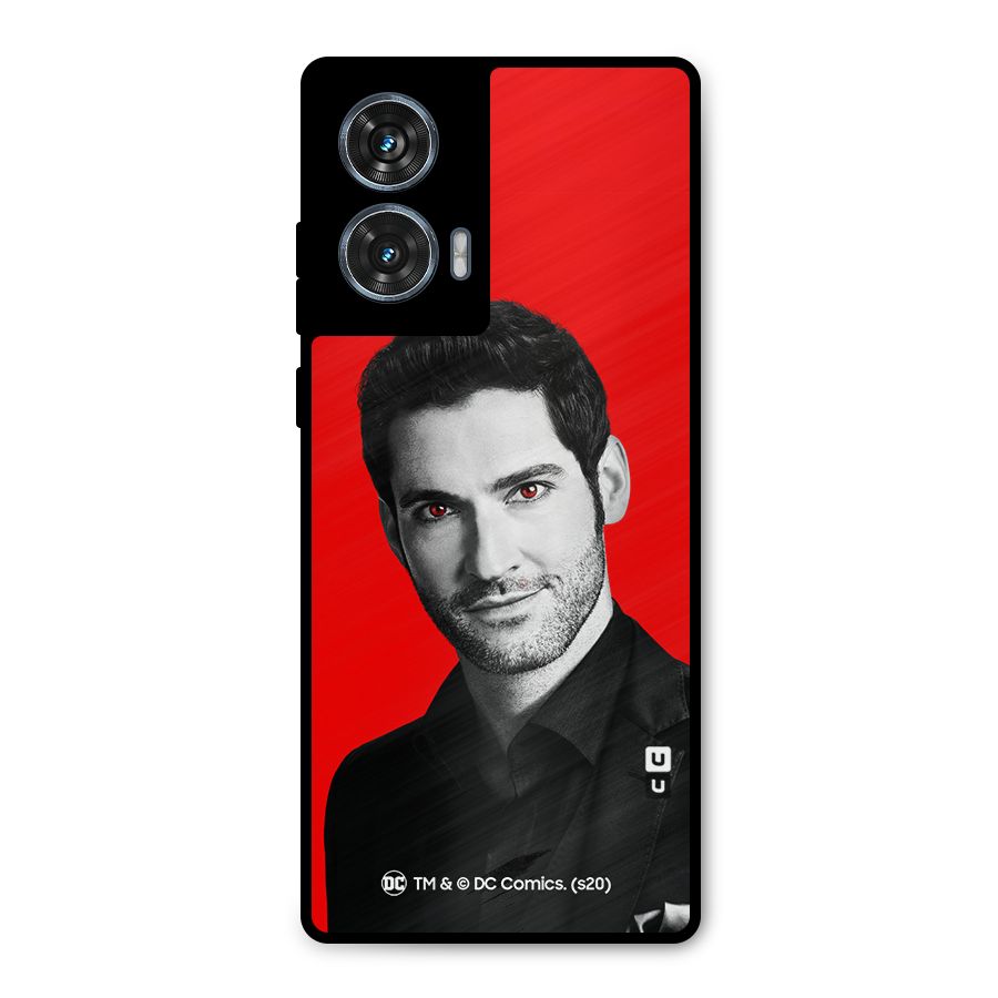 Lucifer Devil Smile Metal Back Case for Motorola G96