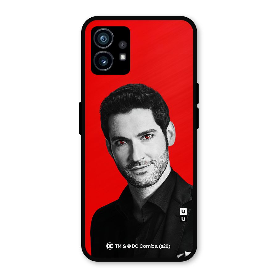 Lucifer Devil Smile Metal Back Case for Nothing Phone 1