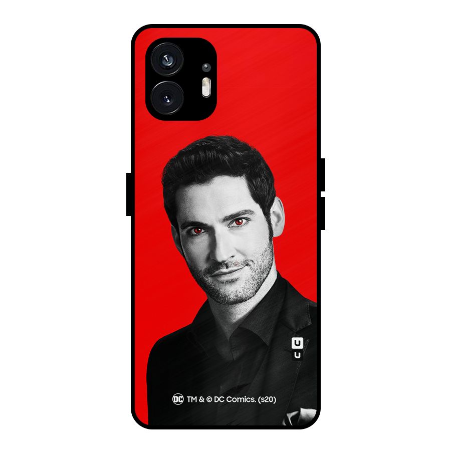 Lucifer Devil Smile Metal Back Case for Nothing Phone 2