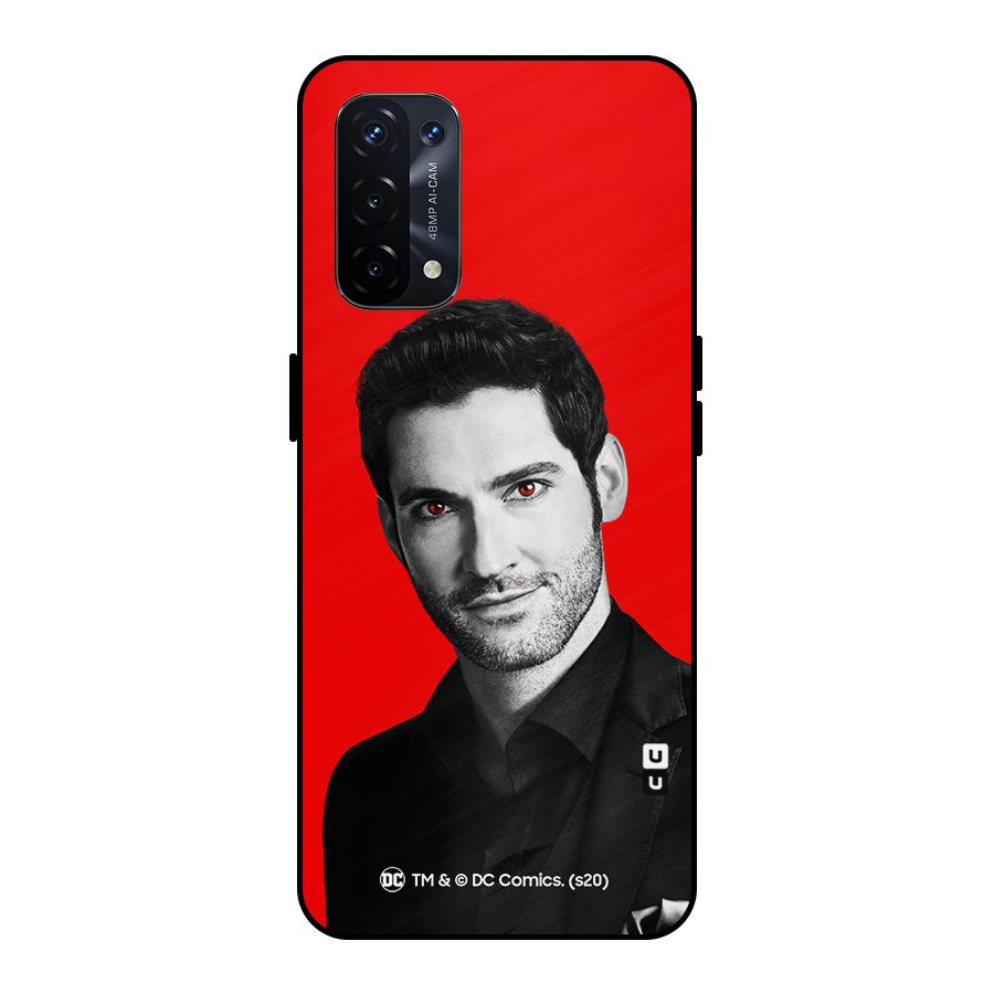 Lucifer Devil Smile Metal Back Case for Oppo A74 5G