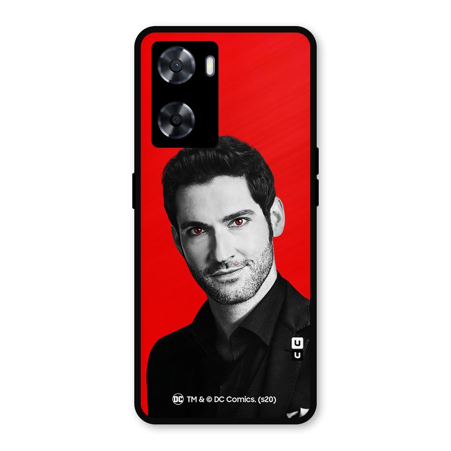 Lucifer Devil Smile Metal Back Case for Oppo A77s