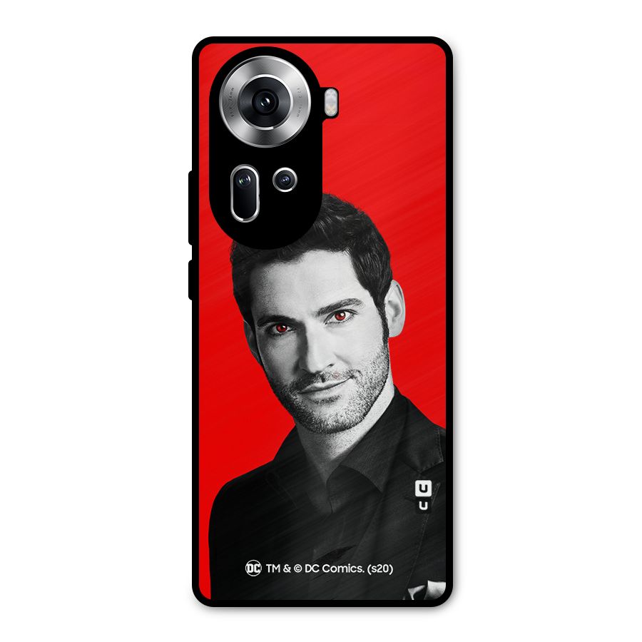 Lucifer Devil Smile Metal Back Case for Oppo Reno11 5G