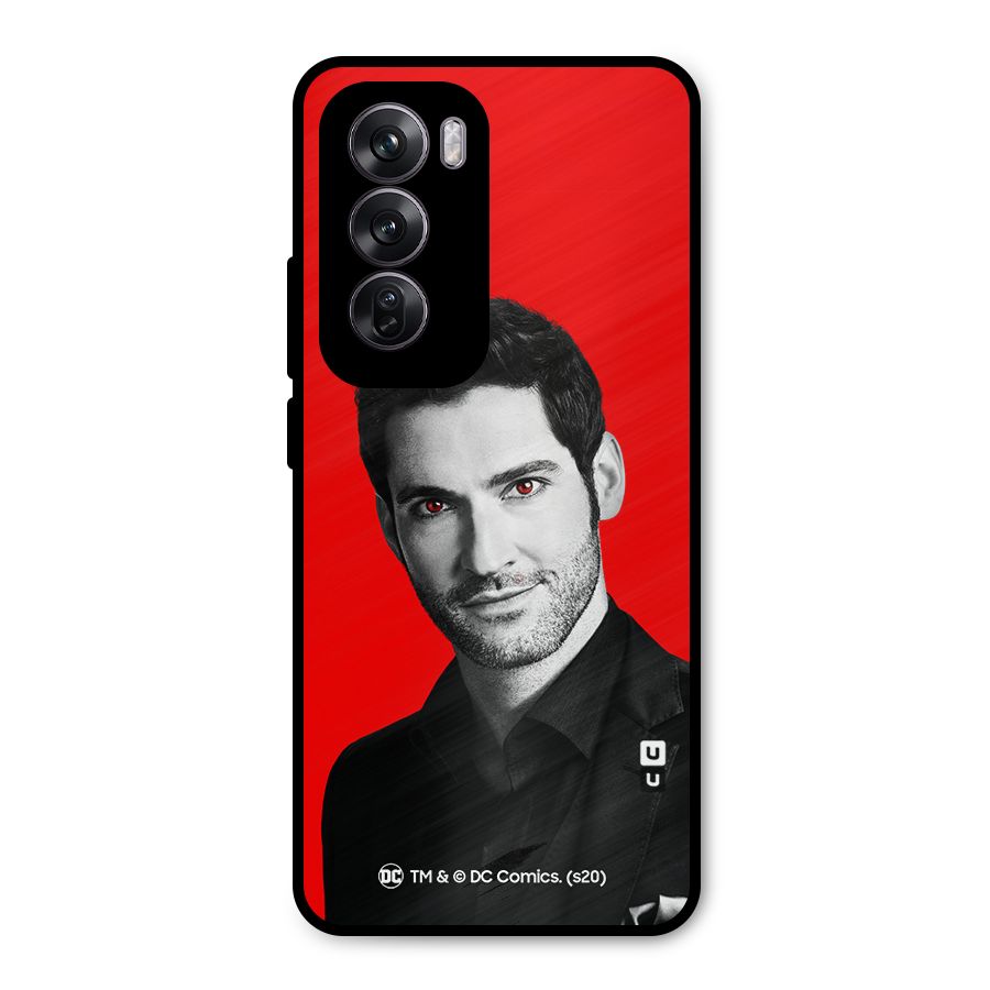 Lucifer Devil Smile Metal Back Case for Oppo Reno12 Pro