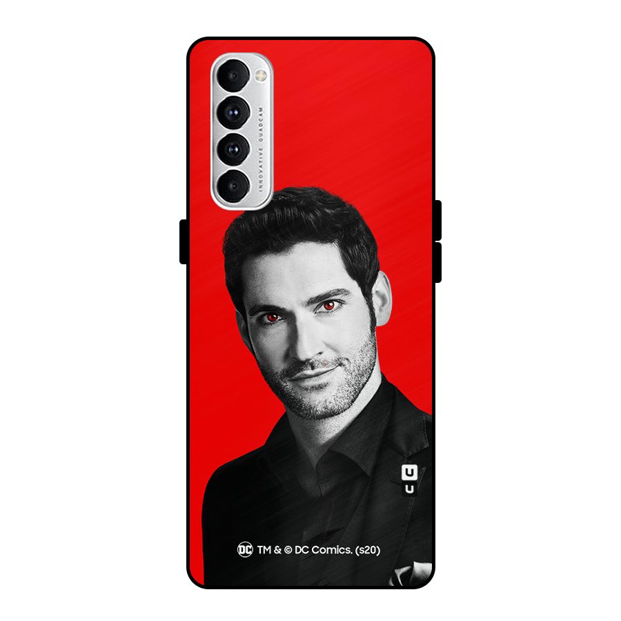 Lucifer Devil Smile Metal Back Case for Oppo Reno4 Pro