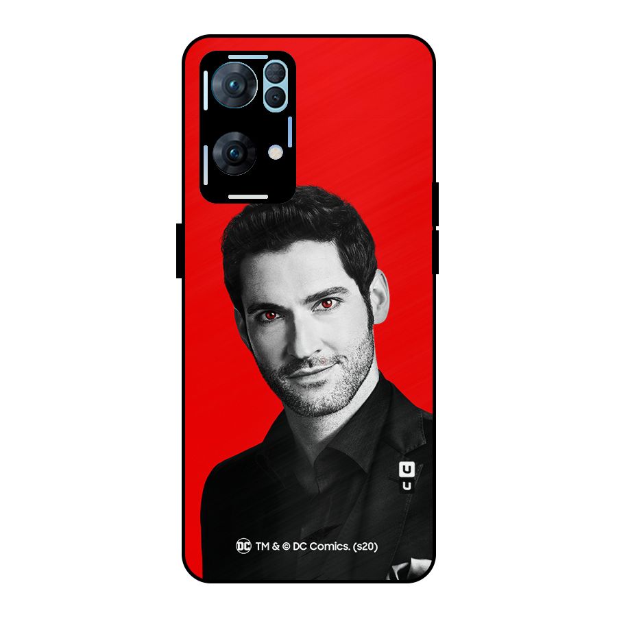 Lucifer Devil Smile Metal Back Case for Oppo Reno7 Pro 5G
