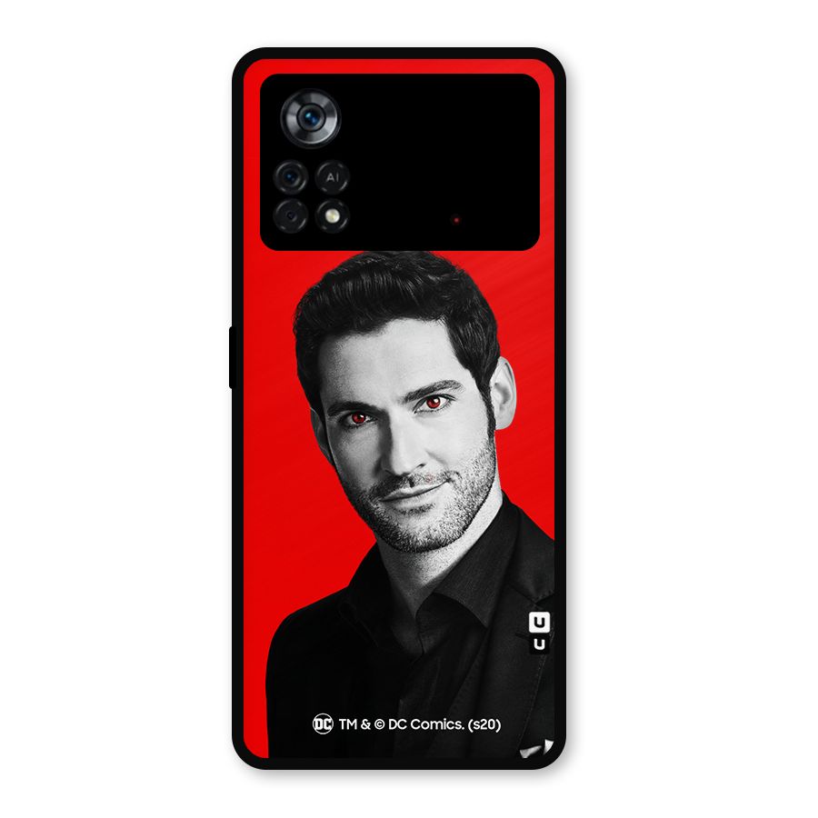 Lucifer Devil Smile Metal Back Case for Poco X4 Pro 5G