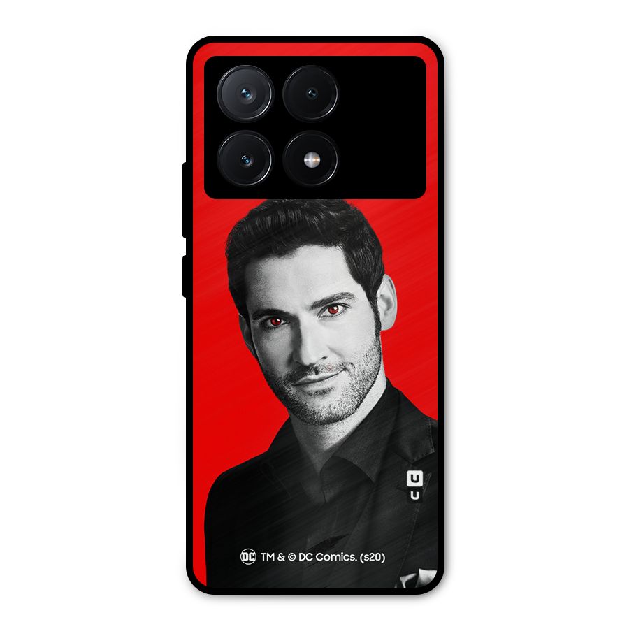 Lucifer Devil Smile Metal Back Case for Poco X6 Pro