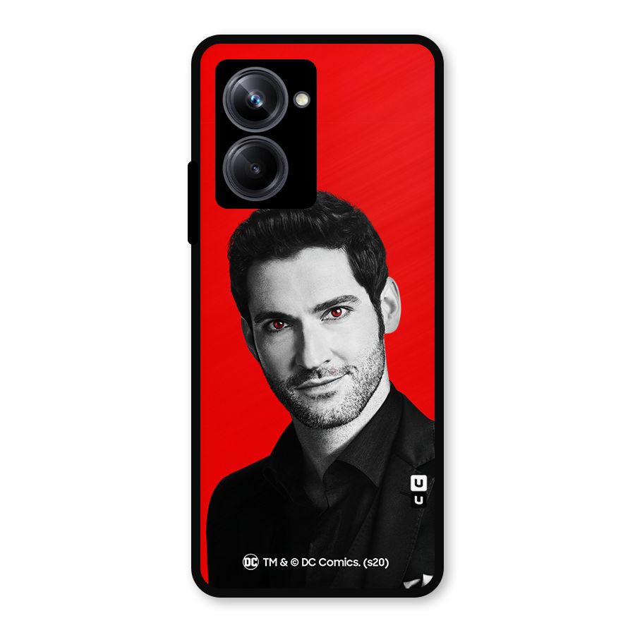 Lucifer Devil Smile Metal Back Case for Realme 10 Pro