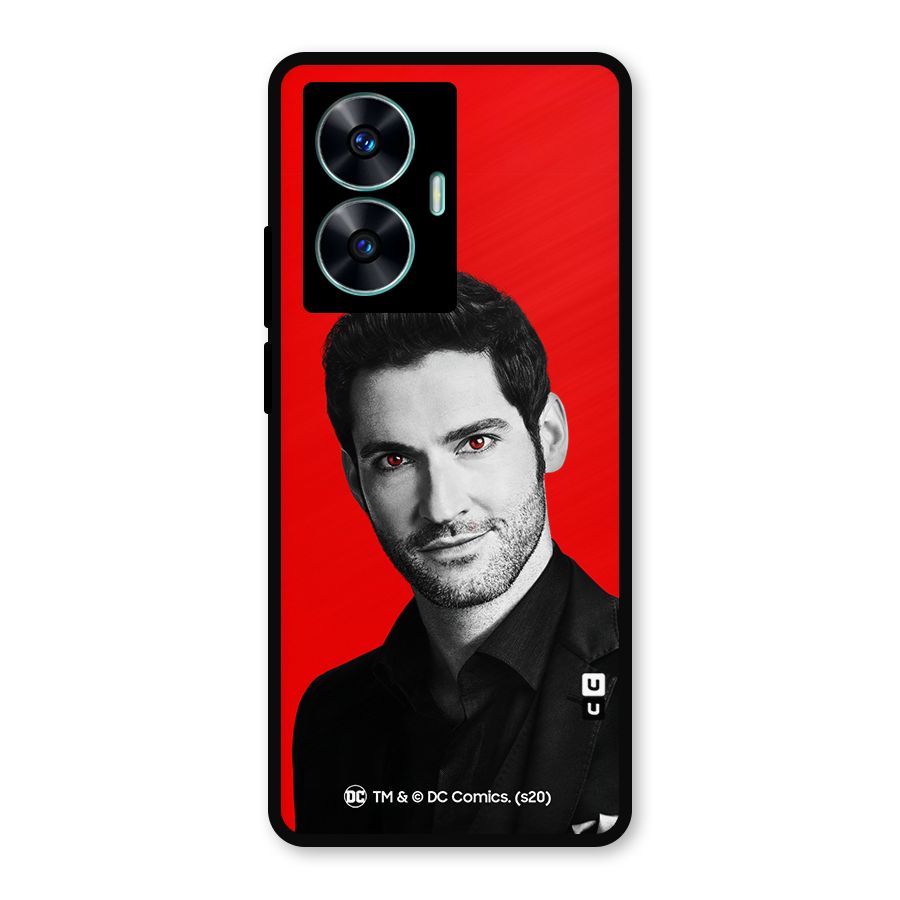 Lucifer Devil Smile Metal Back Case for Realme C55