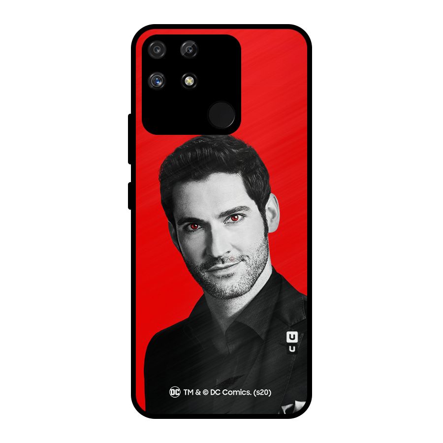 Lucifer Devil Smile Metal Back Case for Realme Narzo 50A