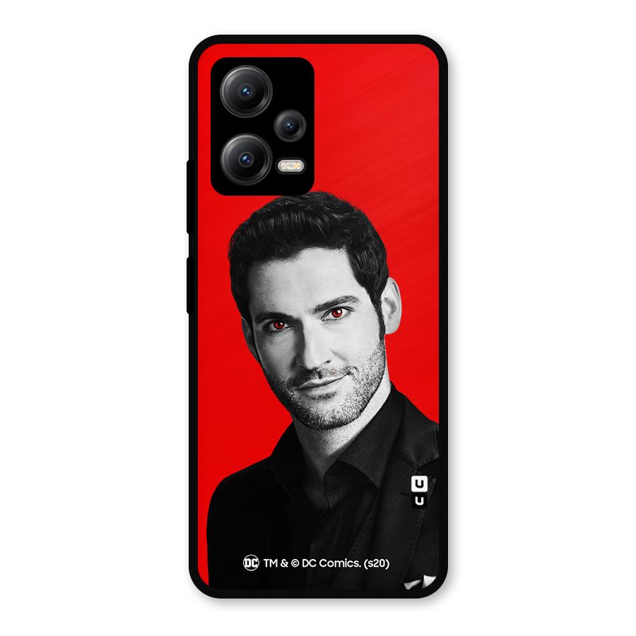 Lucifer Devil Smile Metal Back Case for Redmi Note 12 5G