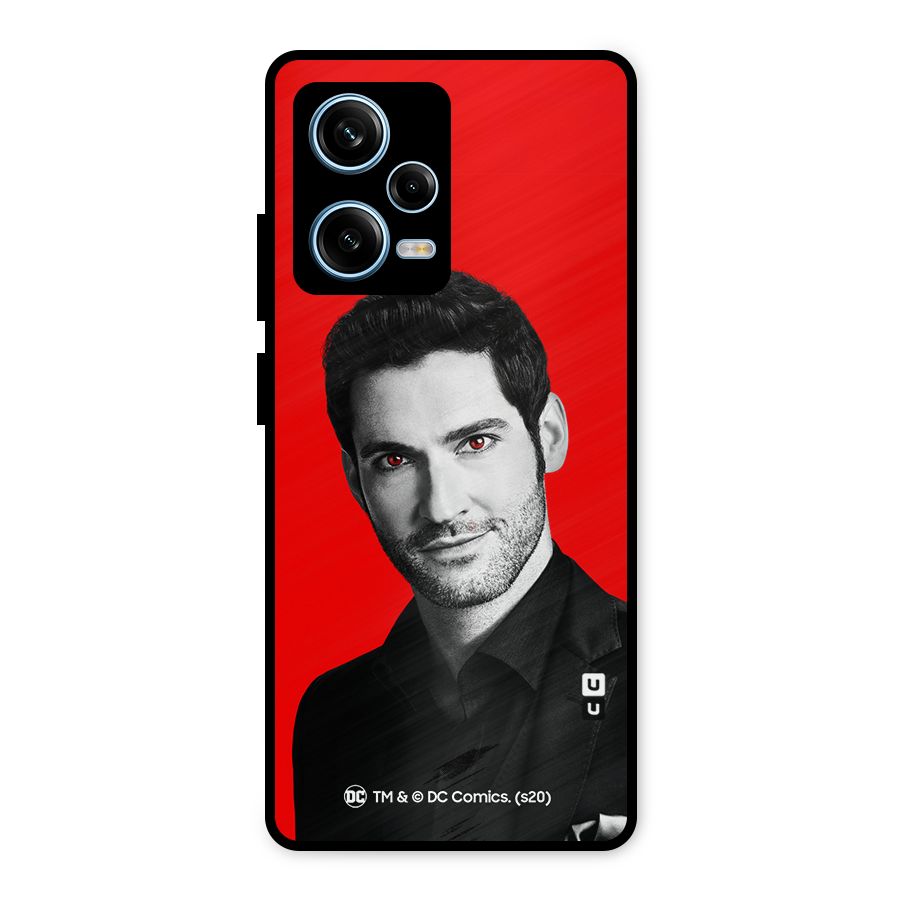 Lucifer Devil Smile Metal Back Case for Redmi Note 12 Pro