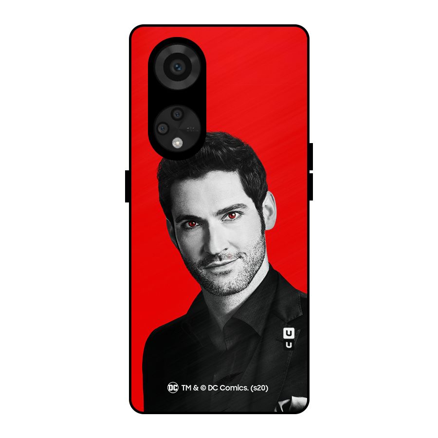 Lucifer Devil Smile Metal Back Case for Reno8 T 5G
