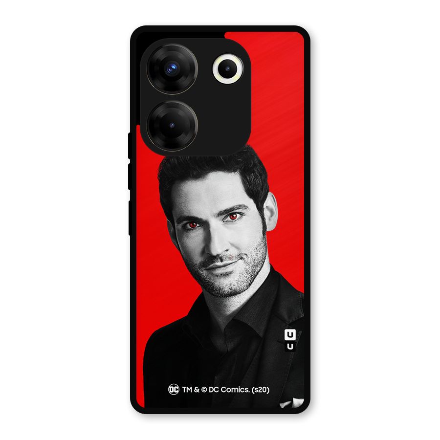Lucifer Devil Smile Metal Back Case for Tecno Camon 20 Pro