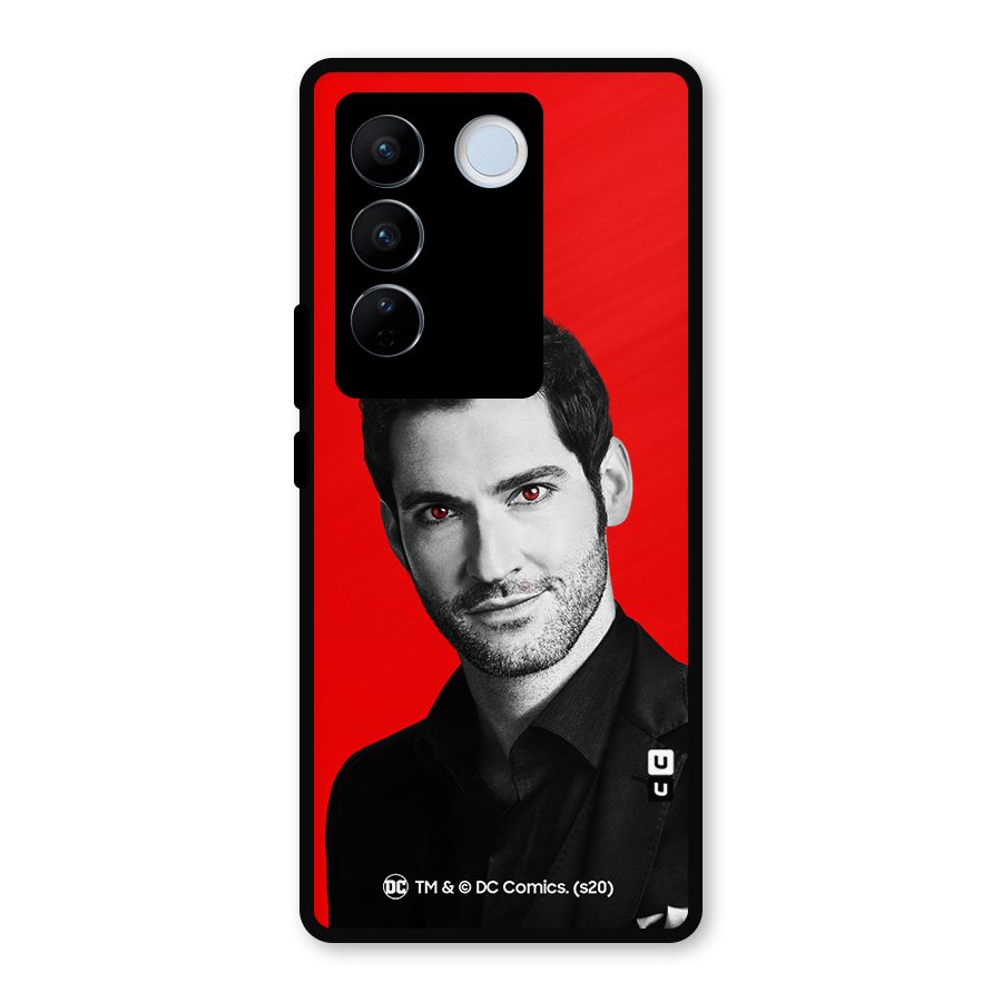 Lucifer Devil Smile Metal Back Case for Vivo V27 Pro