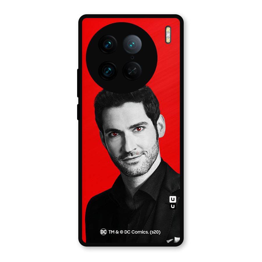 Lucifer Devil Smile Metal Back Case for Vivo X90 Pro