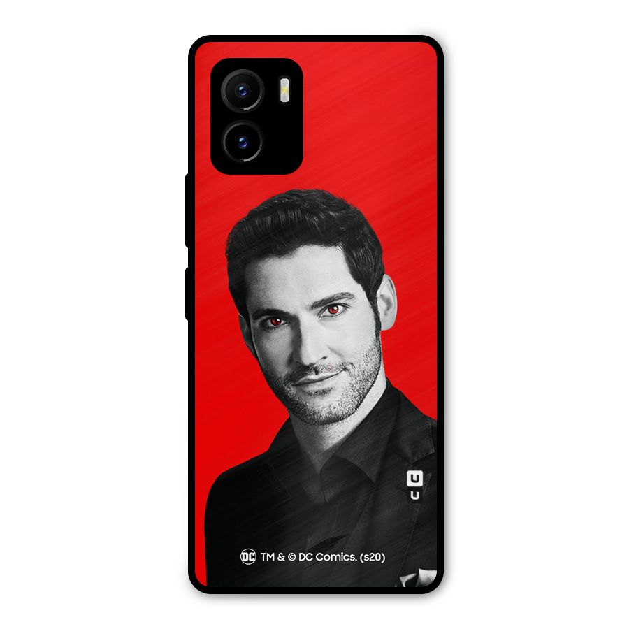 Lucifer Devil Smile Metal Back Case for Vivo Y15s