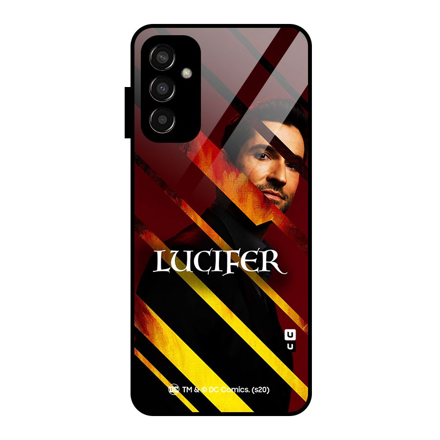 Lucifer Hell Stripes Glass Back Case for Galaxy F13