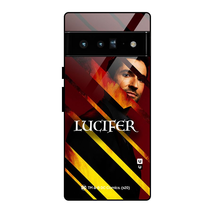 Lucifer Hell Stripes Glass Back Case for Google Pixel 6 Pro