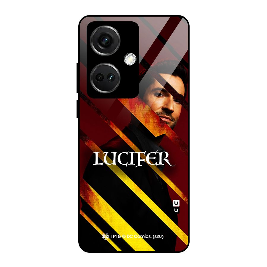 Lucifer Hell Stripes Glass Back Case for OnePlus Nord CE 3 5G