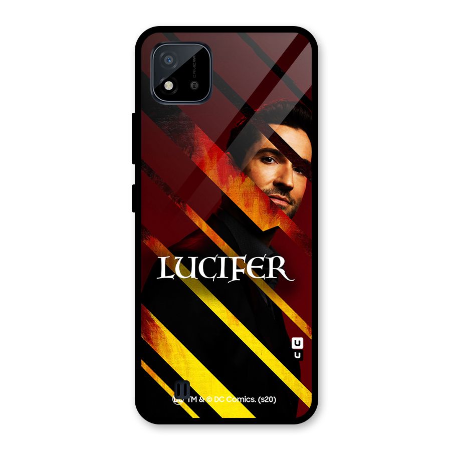 Lucifer Hell Stripes Glass Back Case for Realme C11 2021