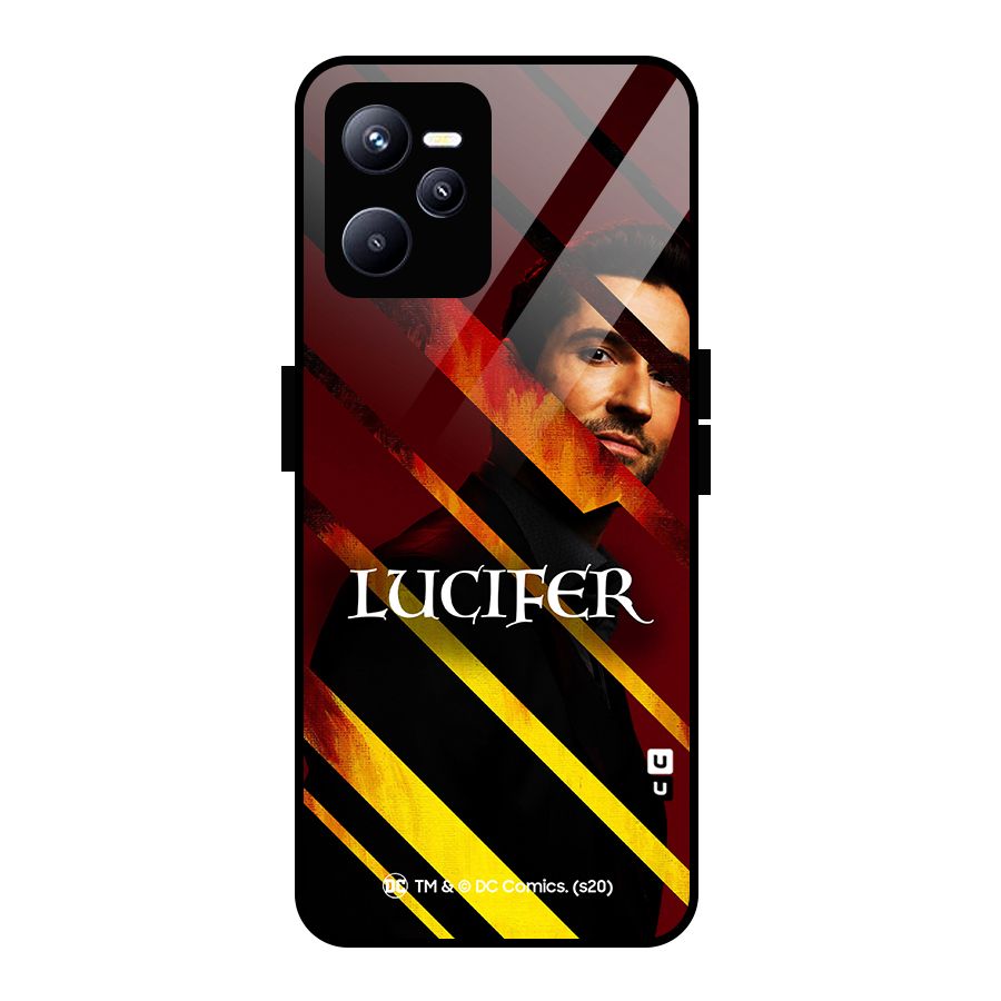 Lucifer Hell Stripes Glass Back Case for Realme C35
