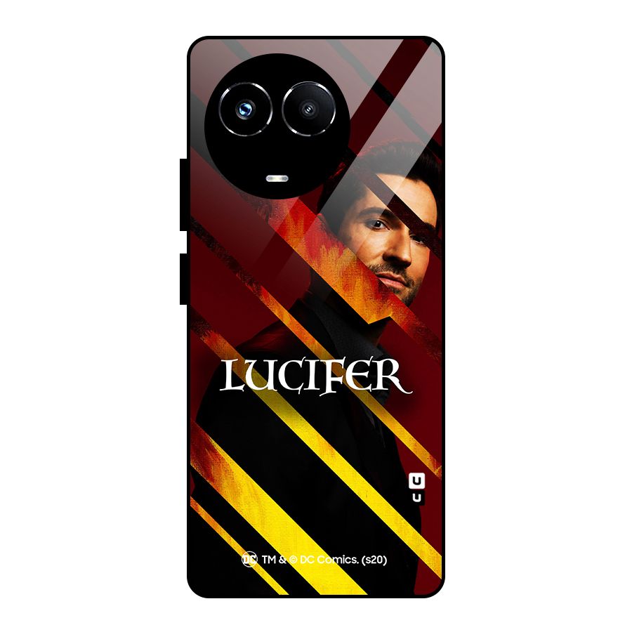 Lucifer Hell Stripes Glass Back Case for Realme Narzo 60X