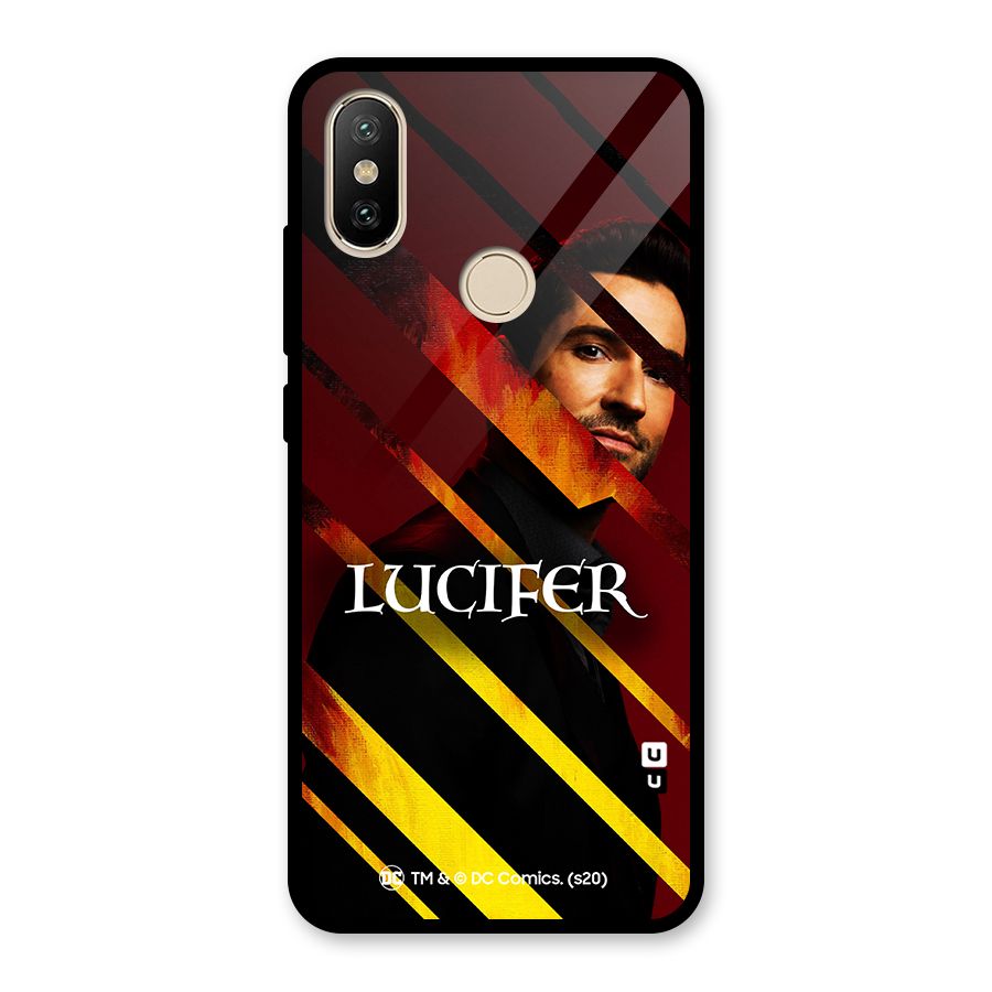 Lucifer Hell Stripes Glass Back Case for Redmi A2