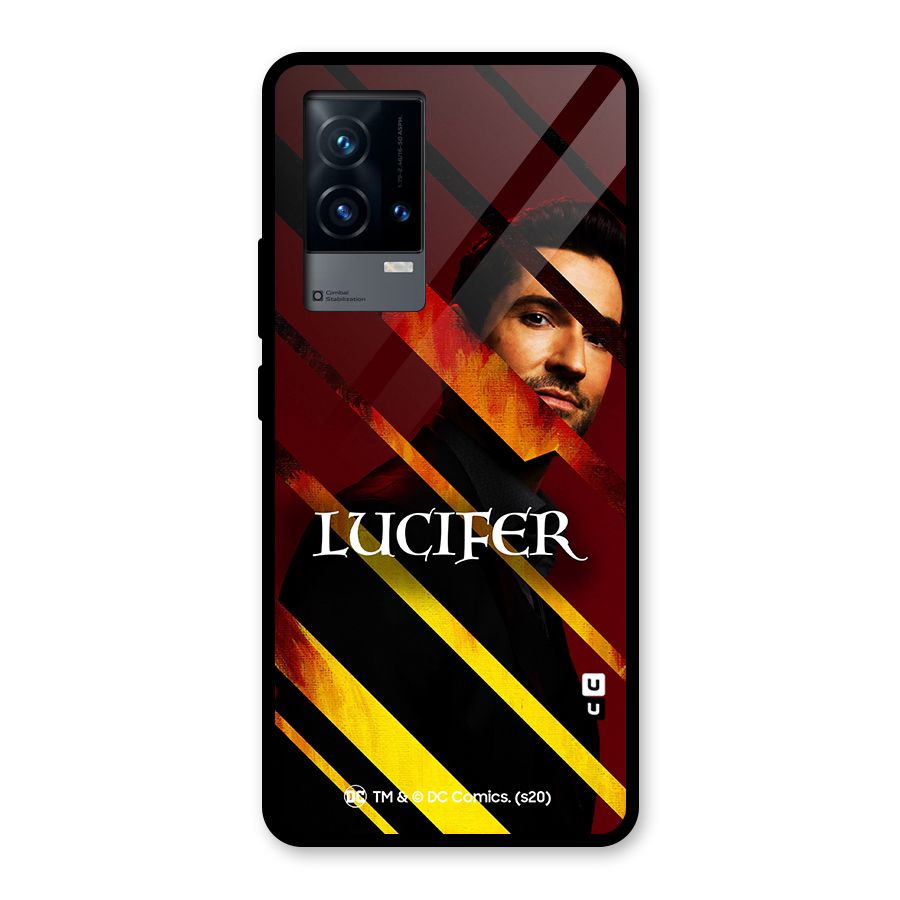 Lucifer Hell Stripes Glass Back Case for iQOO 9 5G
