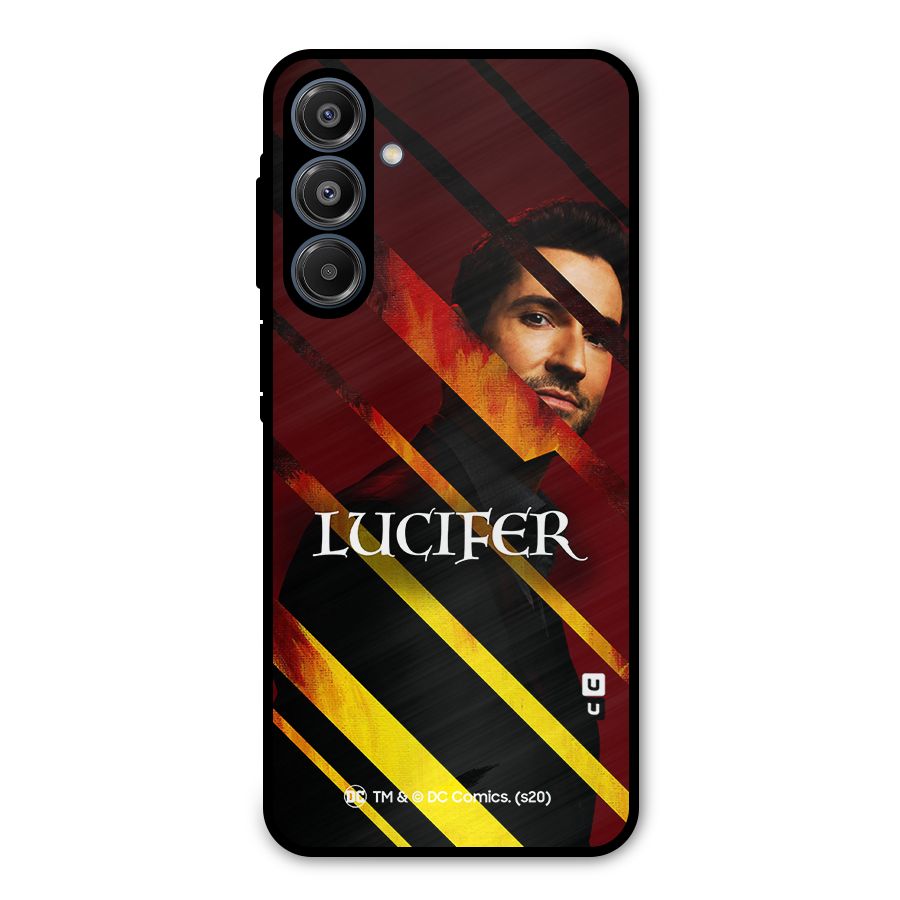 Lucifer Hell Stripes Metal Back Case for Galaxy A16 5G