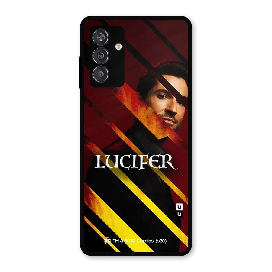 Lucifer Hell Stripes Metal Back Case for Galaxy M13